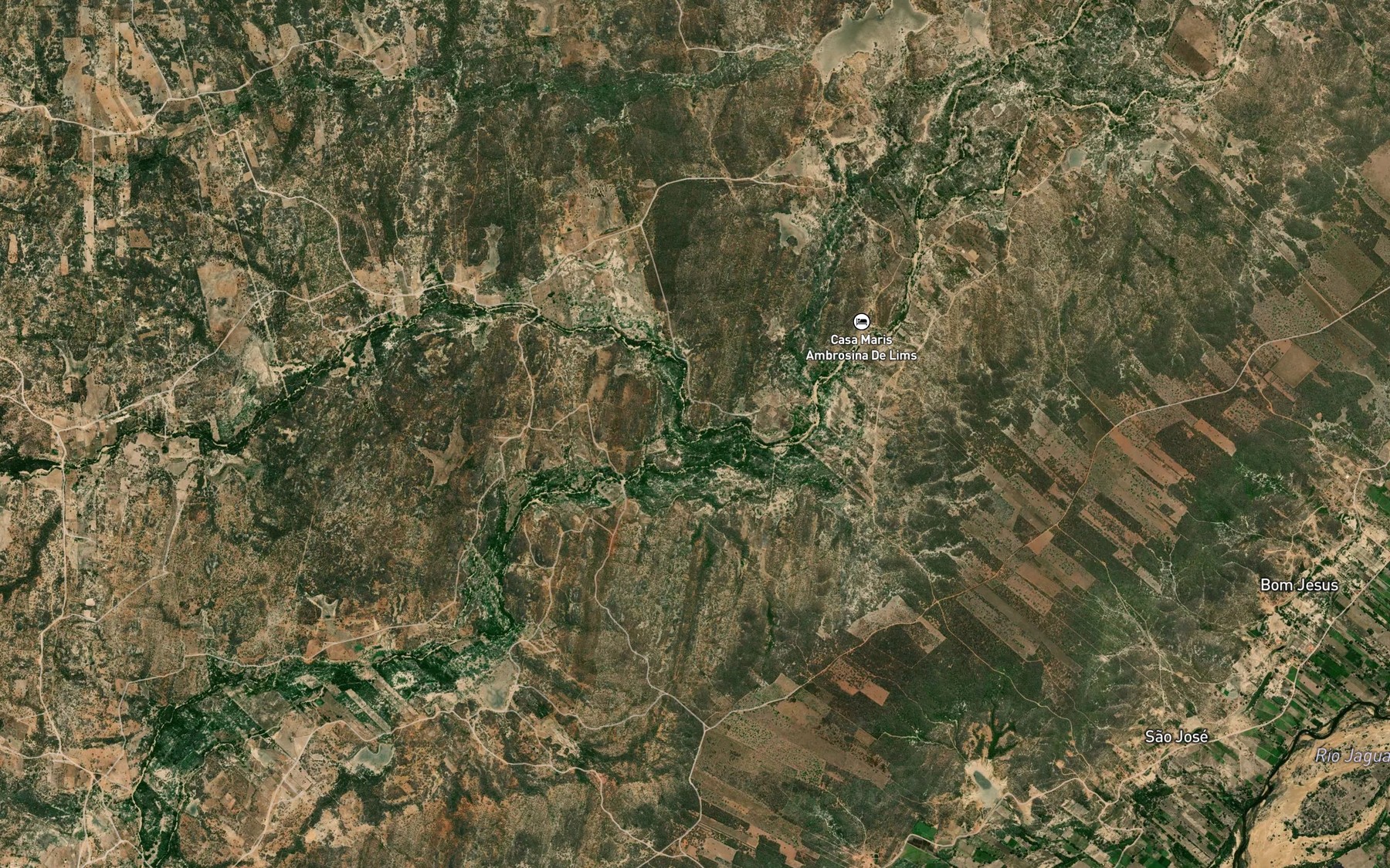 Satellite map of the Riacho Santa Rosa