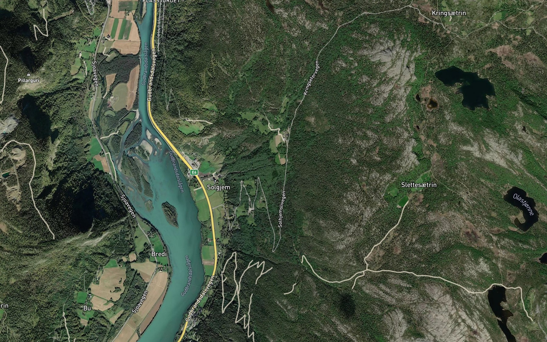 Satellite map of the Steinbekken