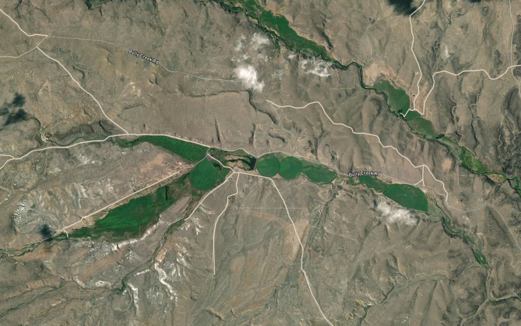 Satellite map of the South Fork Indian Creek