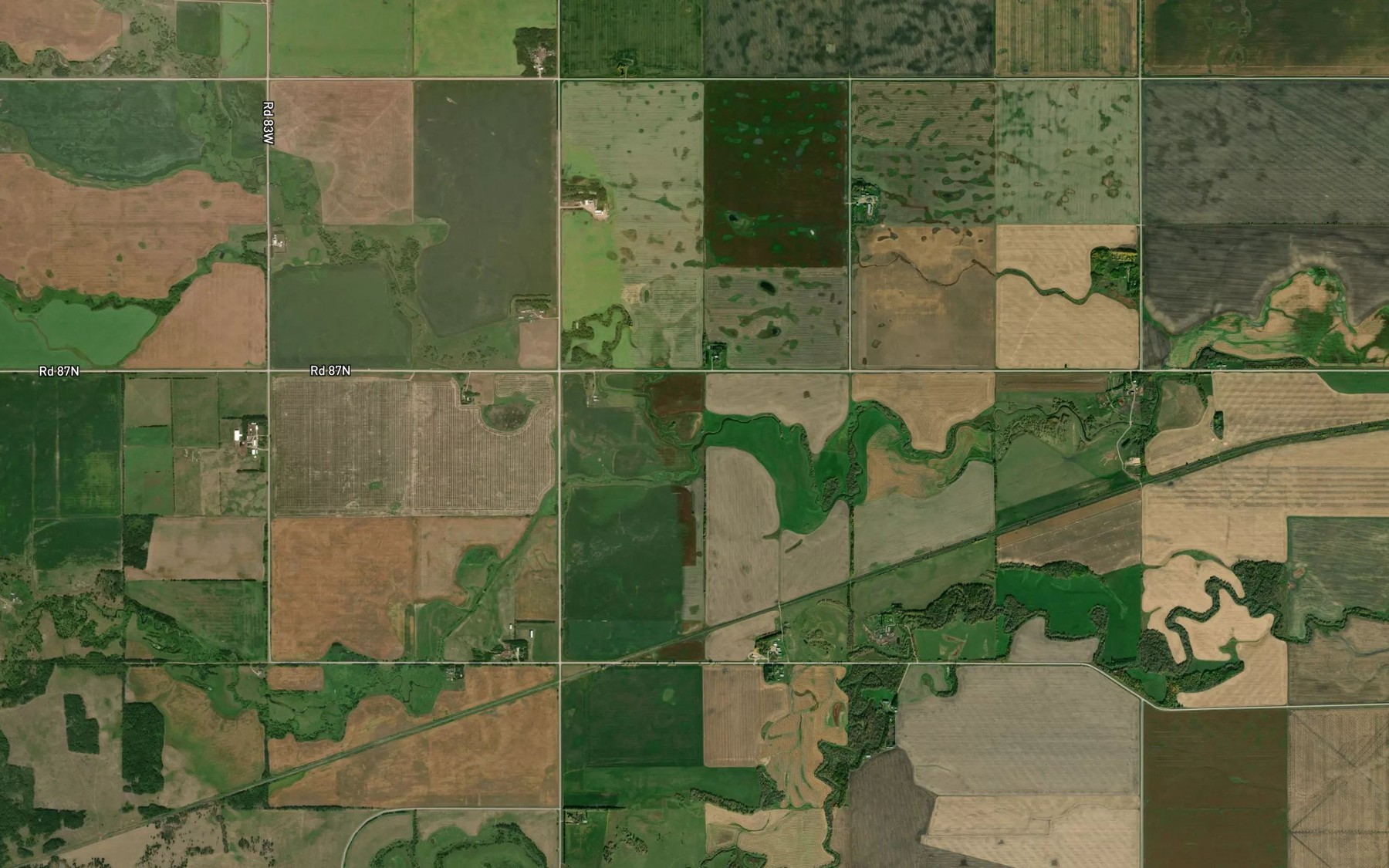 Satellite map of the Spring Creek