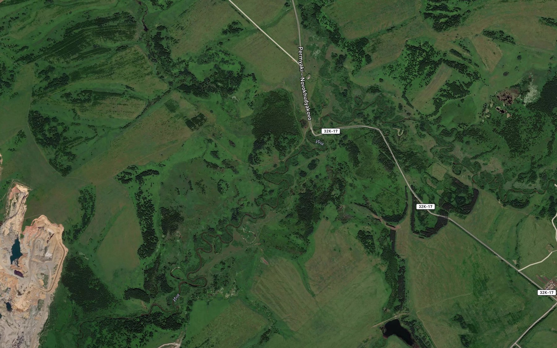 Satellite map of the Kolbikha