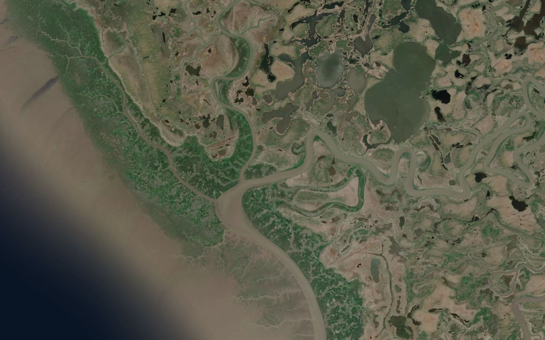 Satellite map of the Tungak Creek
