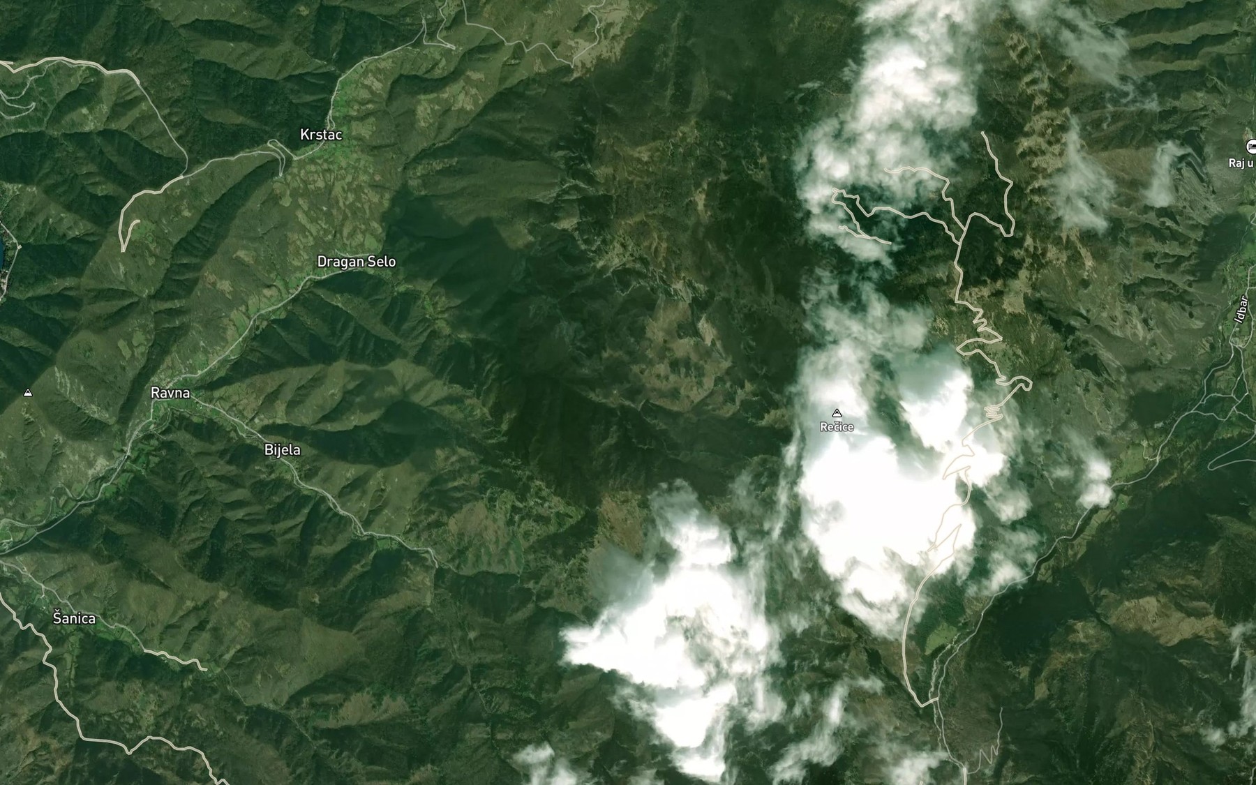 Satellite map of the Borak
