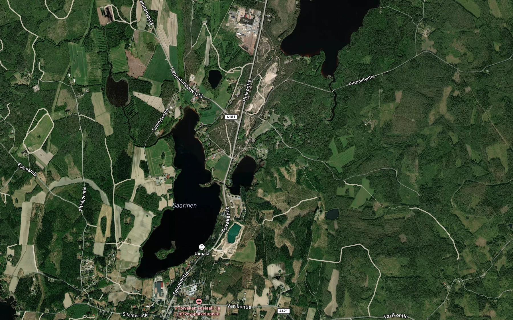 Satellite map of the Hamperinjoki