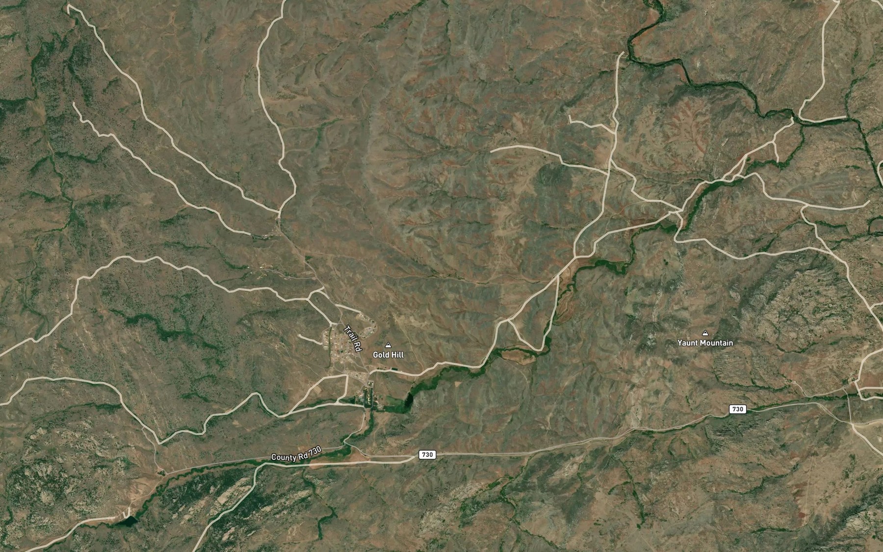 Satellite map of the Dover Reservoir Number 2