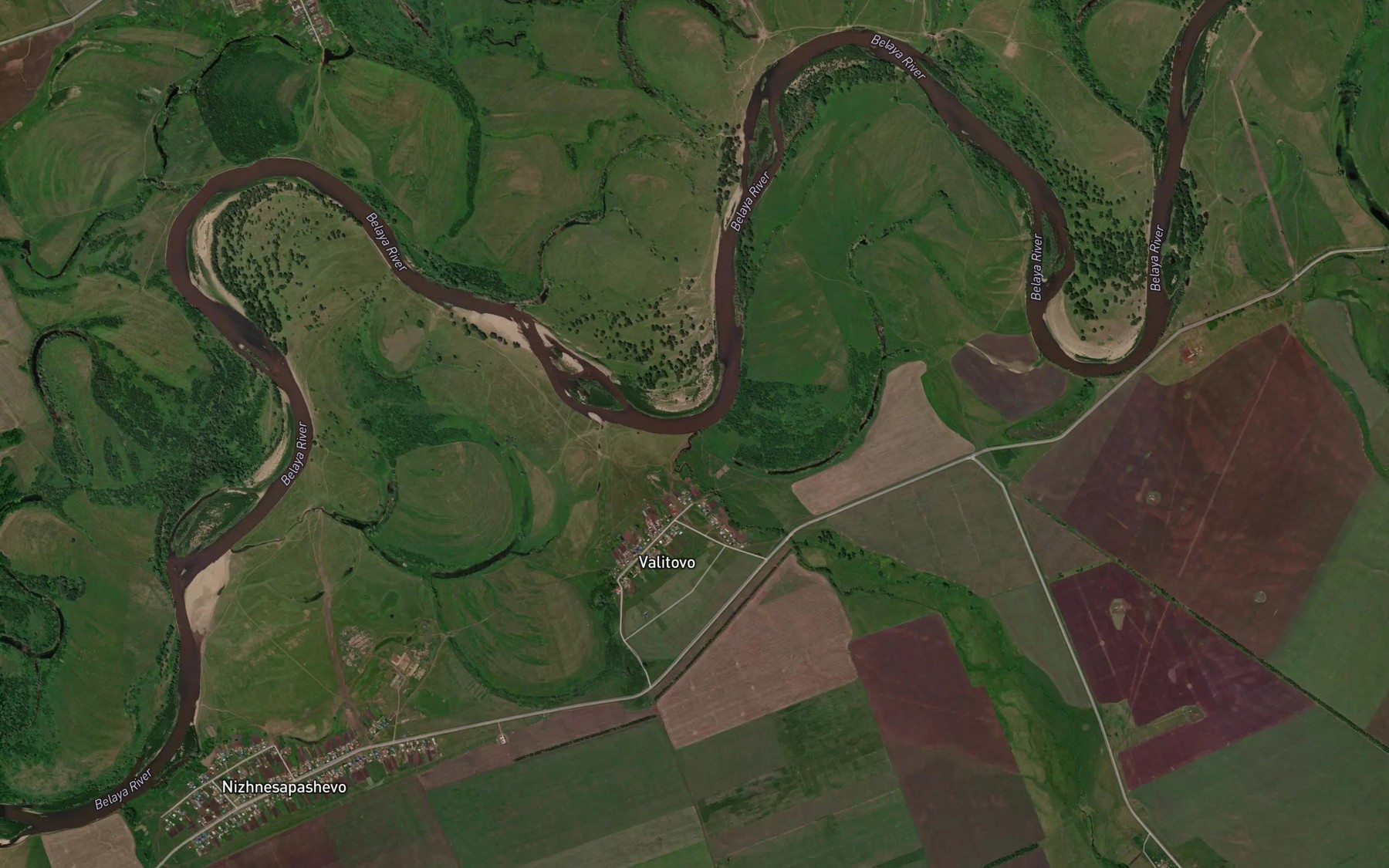 Satellite map of the Menyu
