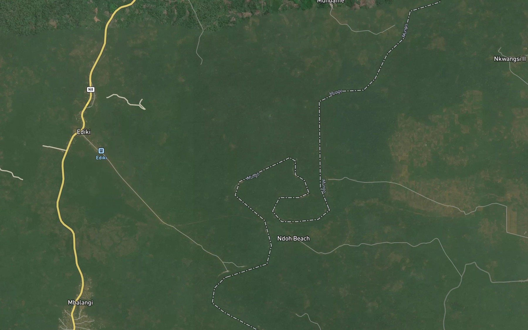 Satellite map of the Kumba