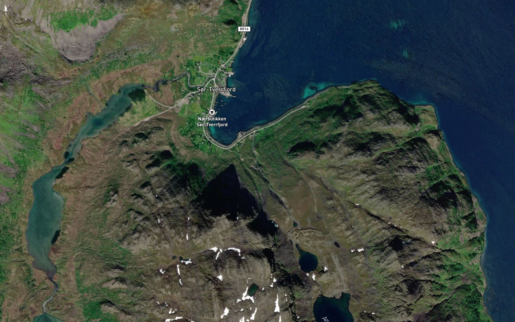 Satellite map of the Anderselva