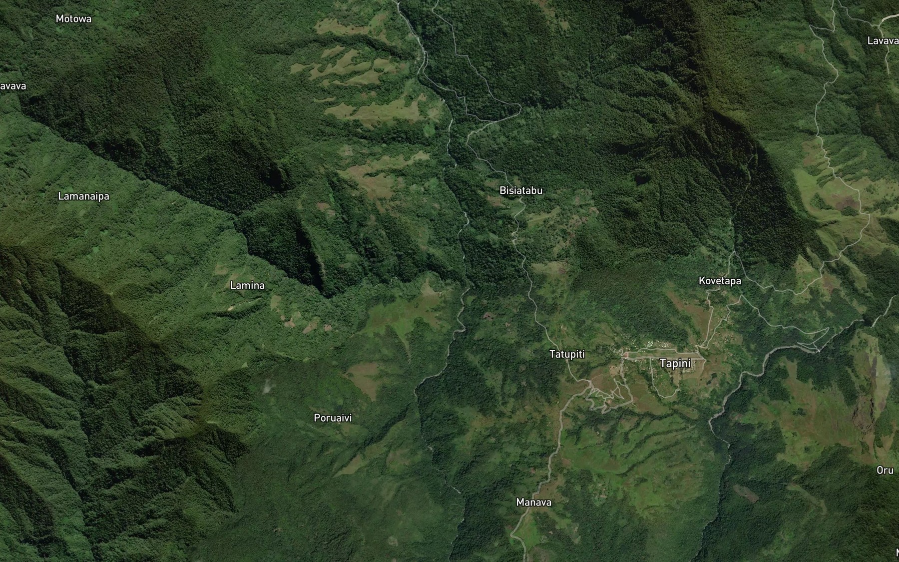 Satellite map of the Kate Creek