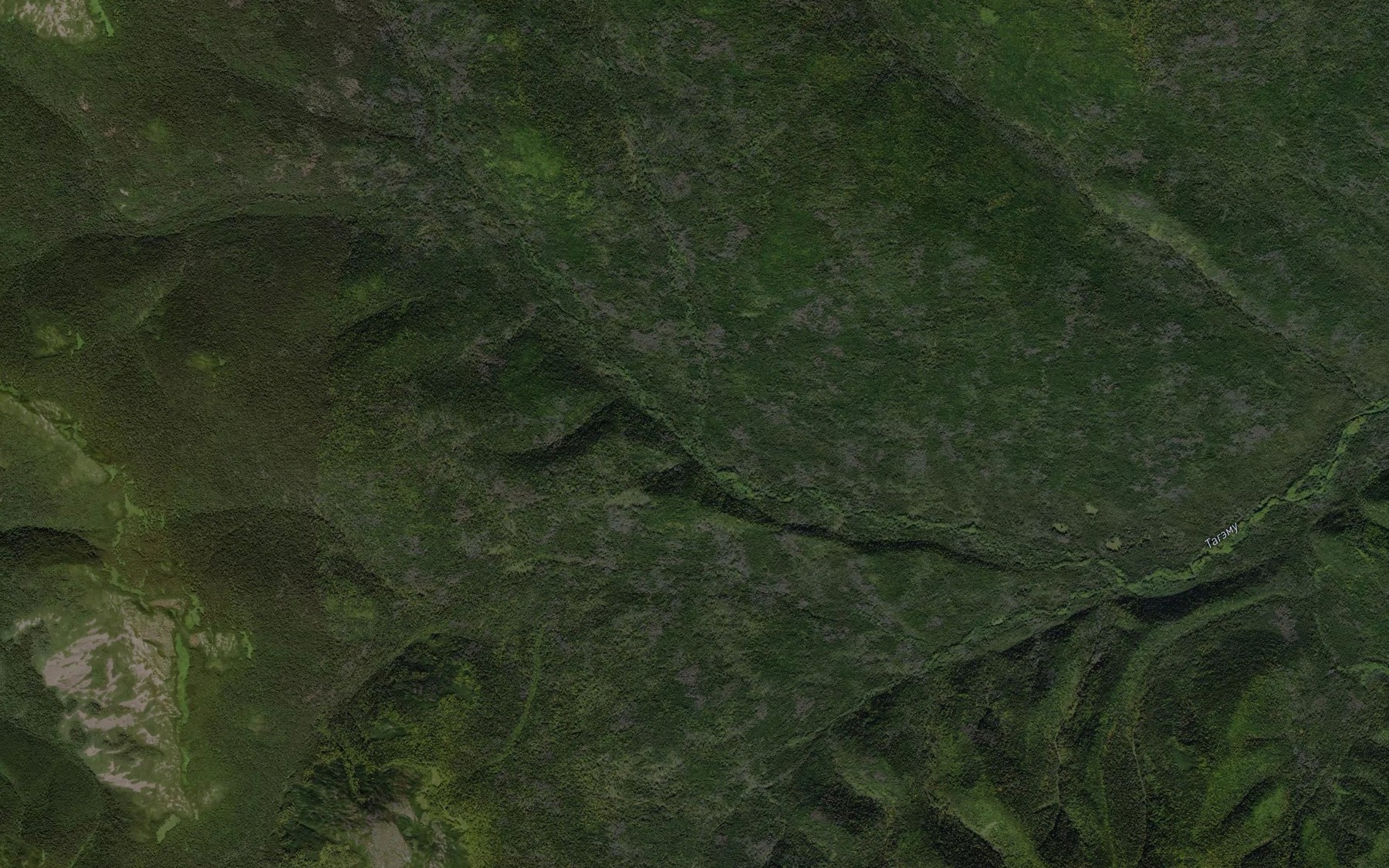 Satellite map of the Kura