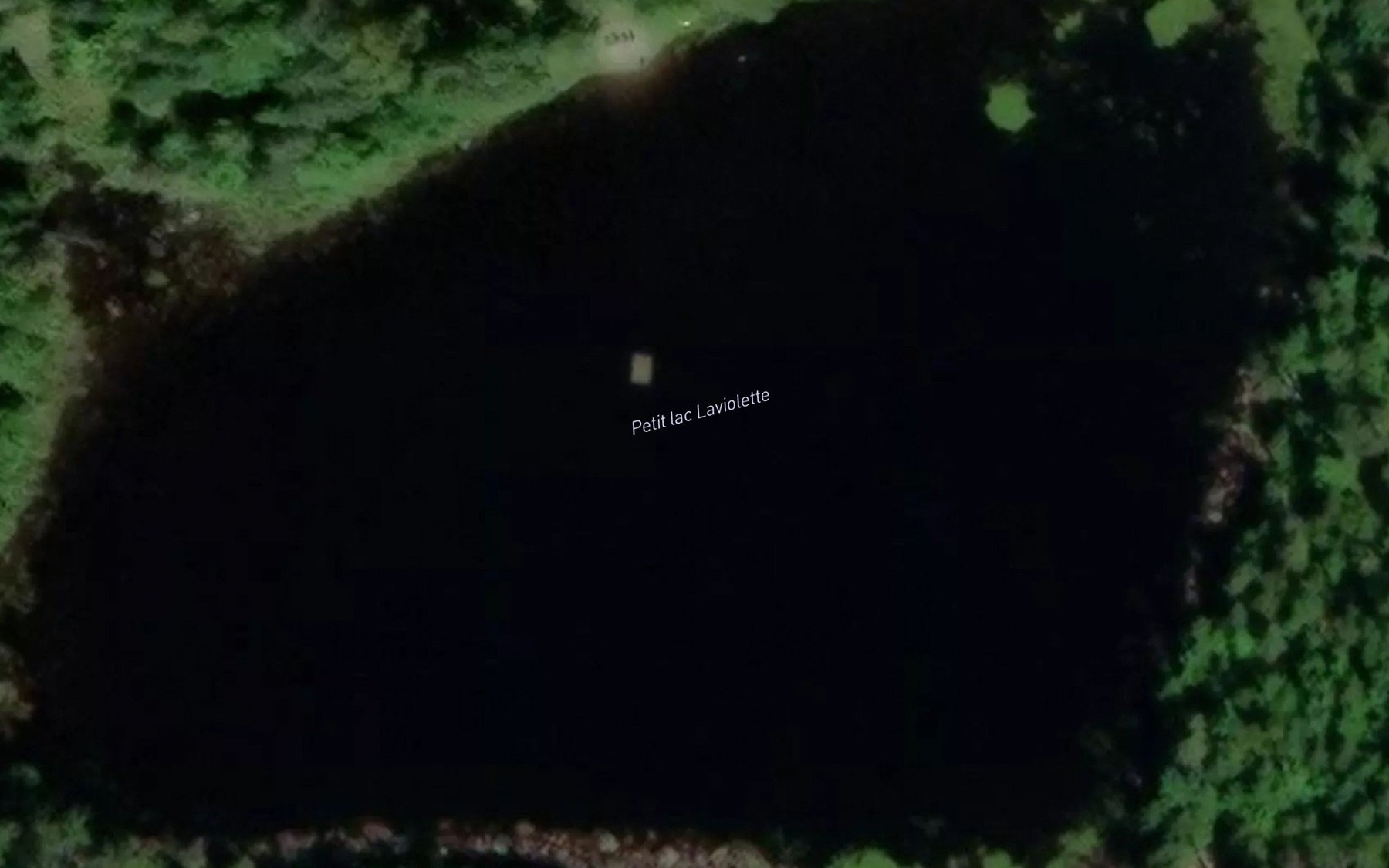 Satellite map of the Petit lac Laviolette