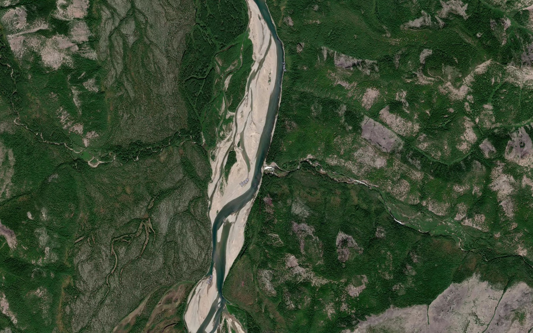 Satellite map of the Chuman'kan