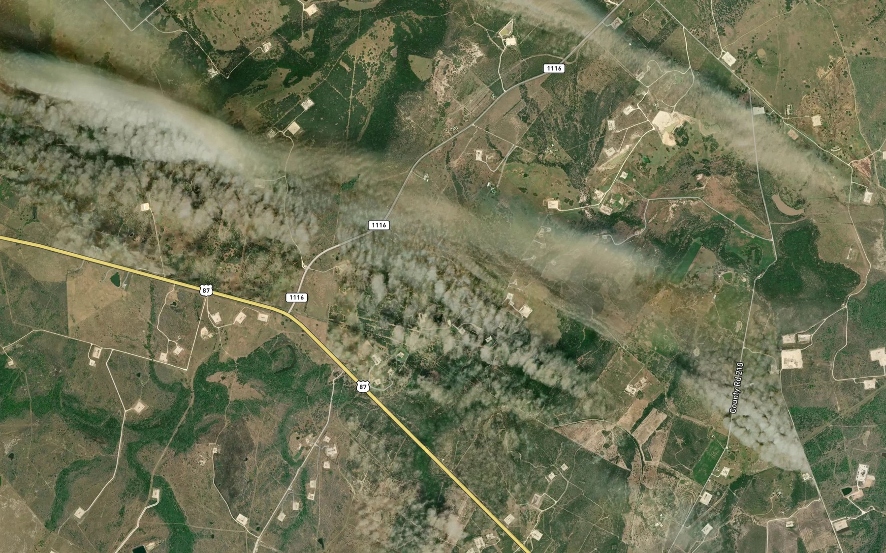 Satellite map of the Claybottom Lake