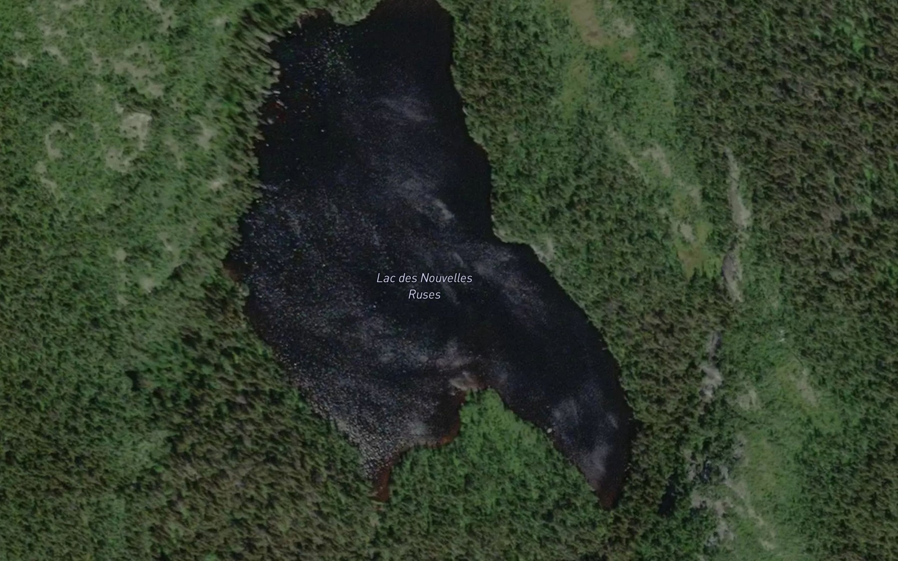 Satellite map of the Lac des Nouvelles Ruses