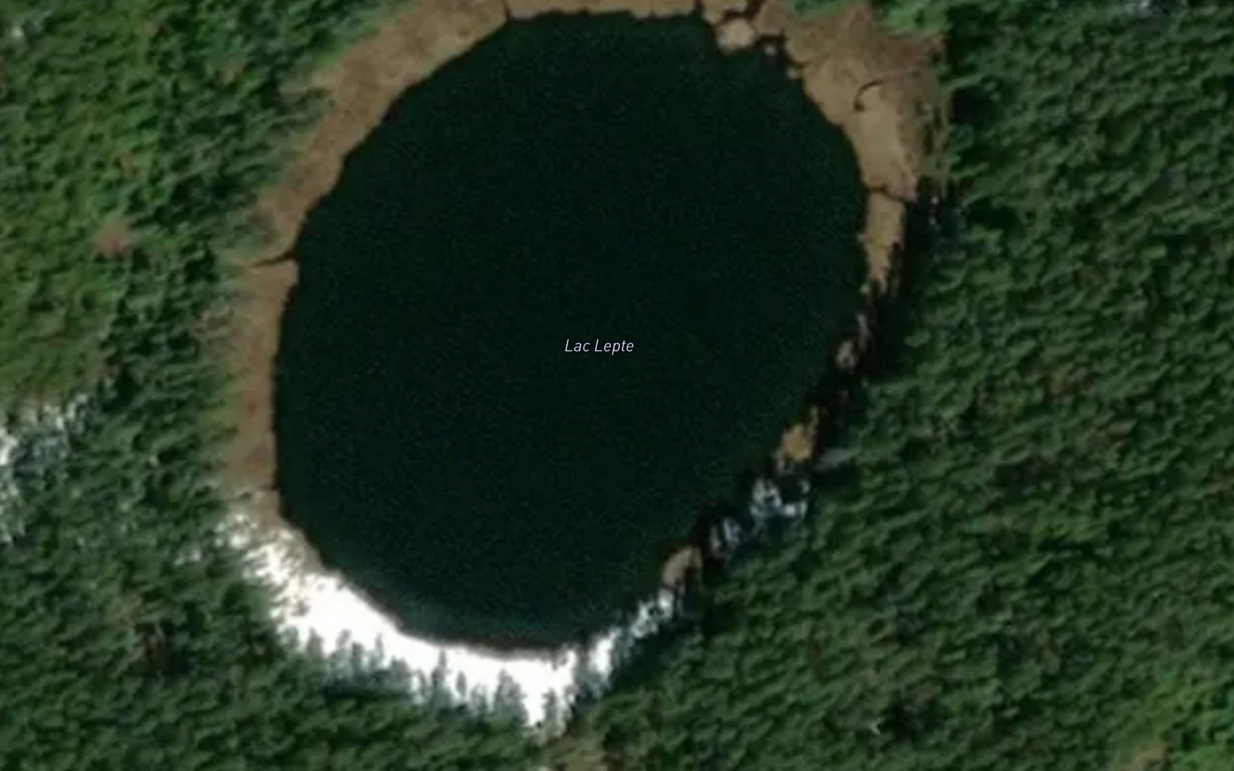Satellite map of the Lac Lepte