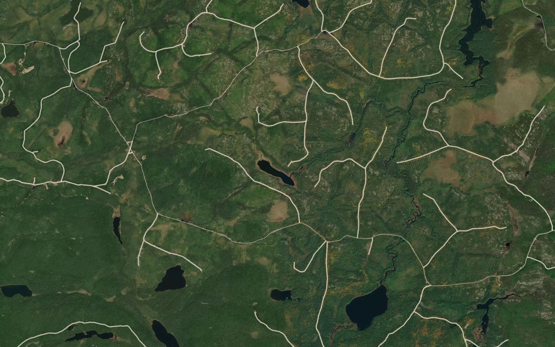 Satellite map of the Lac Plat