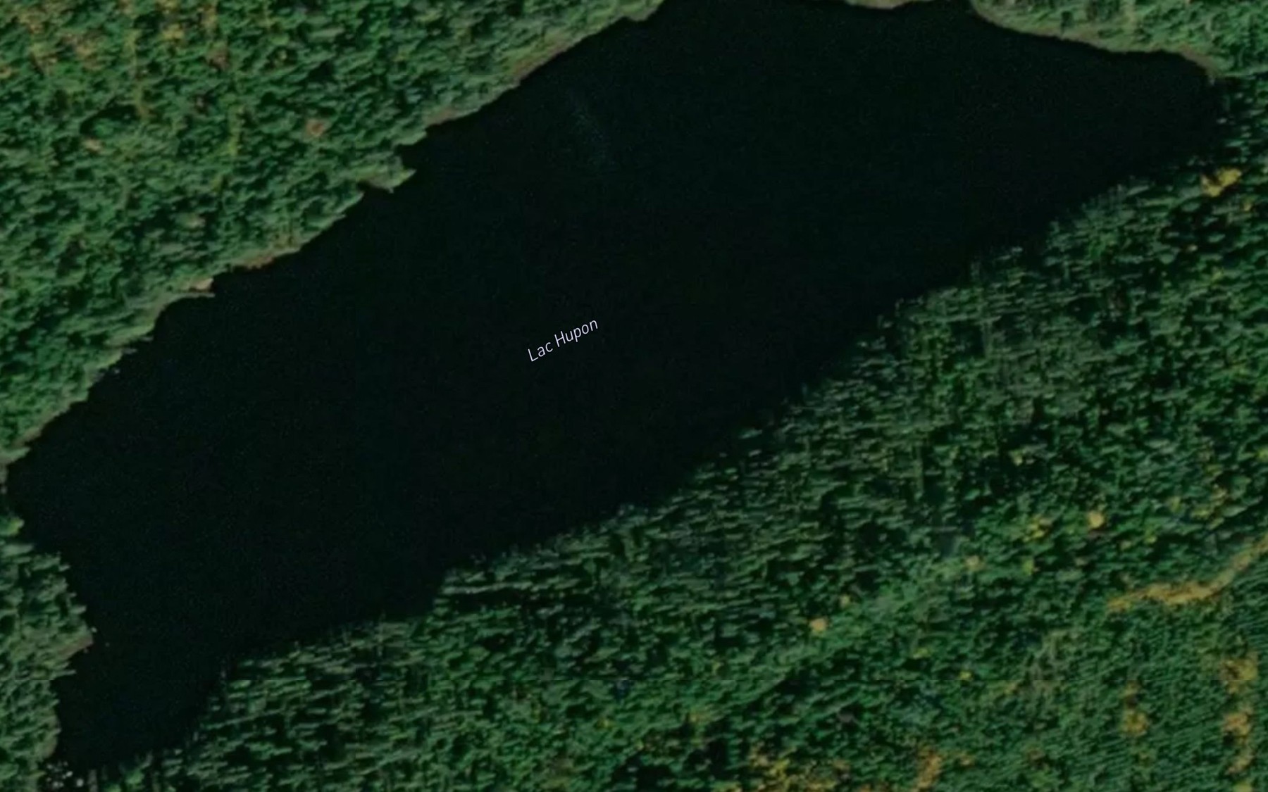 Satellite map of the Lac Hupon