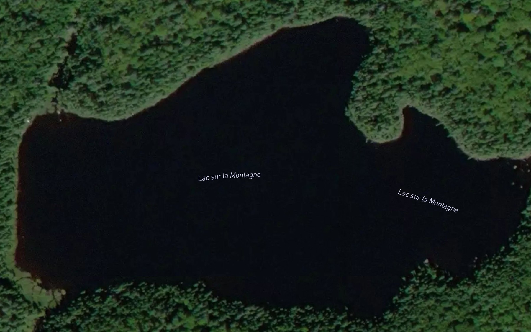 Satellite map of the Lac sur la Montagne