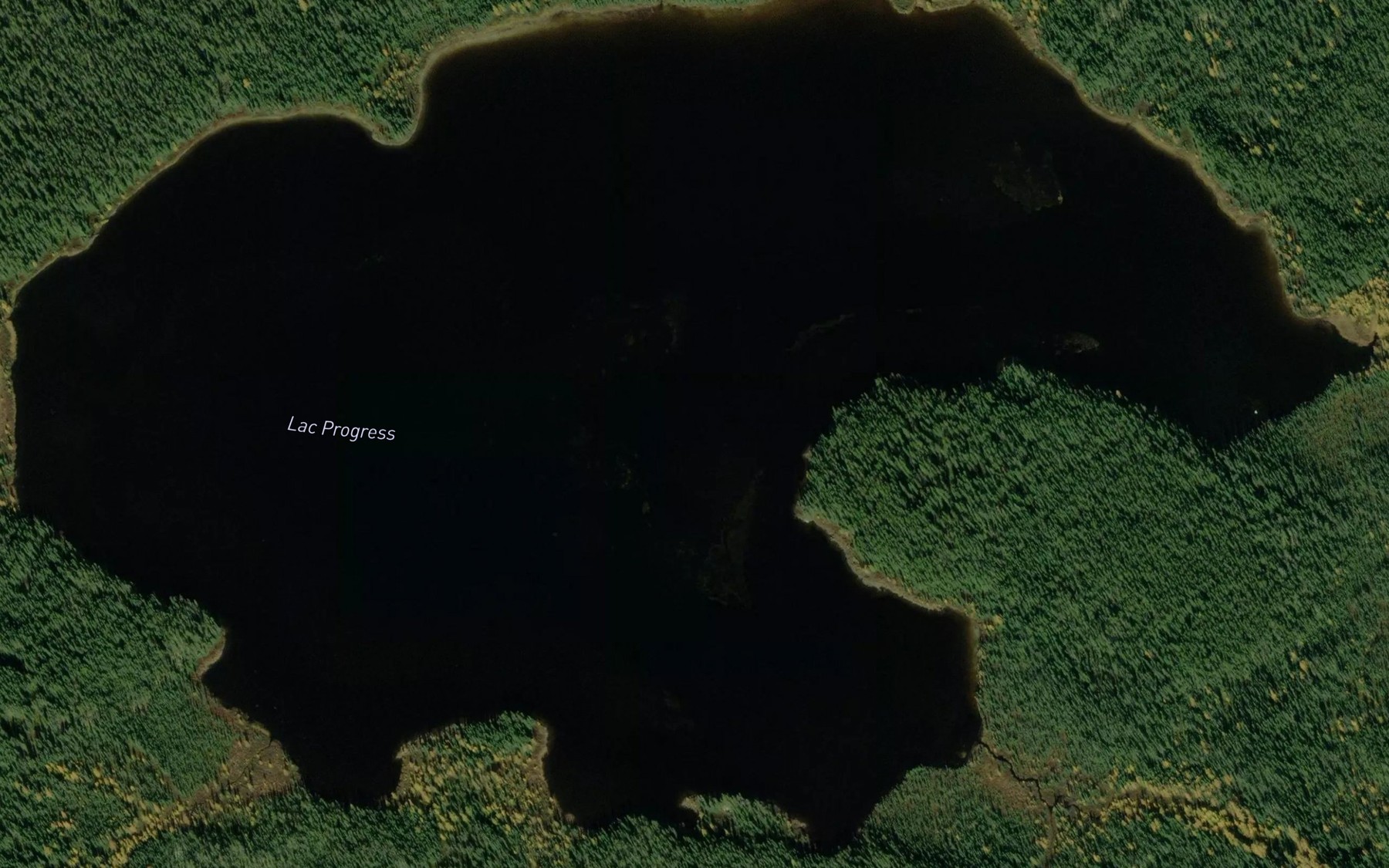 Satellite map of the Lac Progress