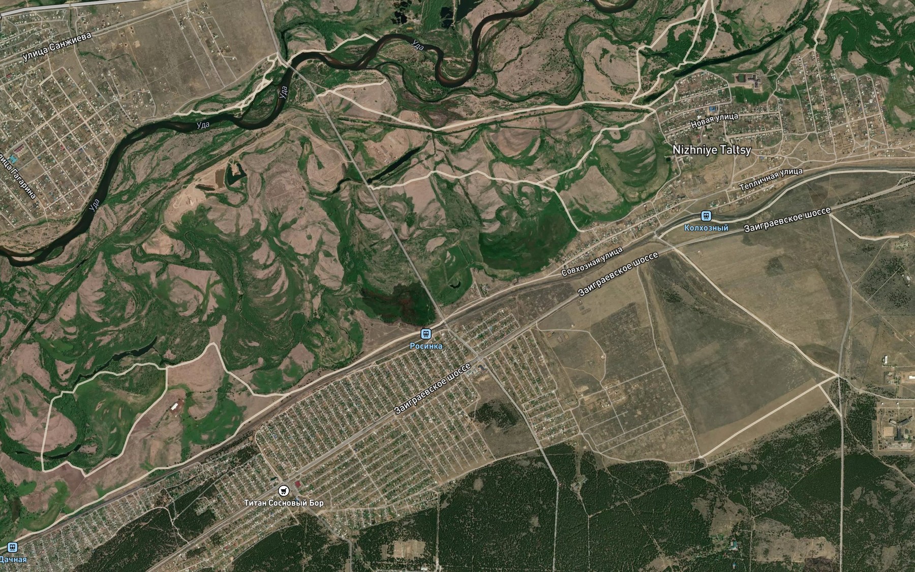 Satellite map of the Ozero Repisha