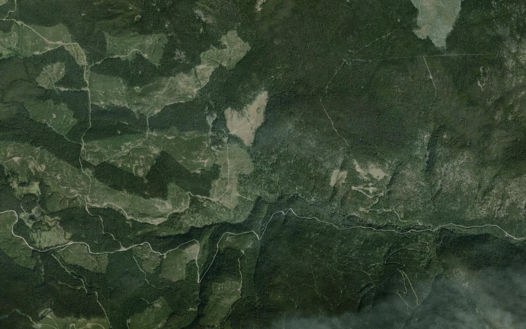 Satellite map of the Hudson Bay Creek