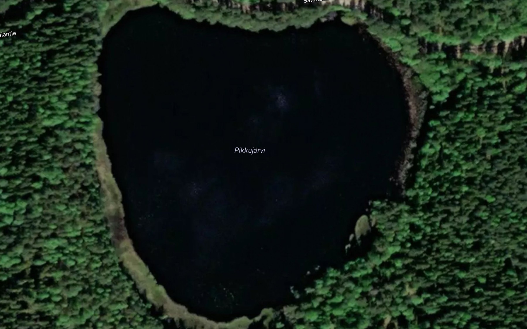 Satellite map of the Pikkujarvi
