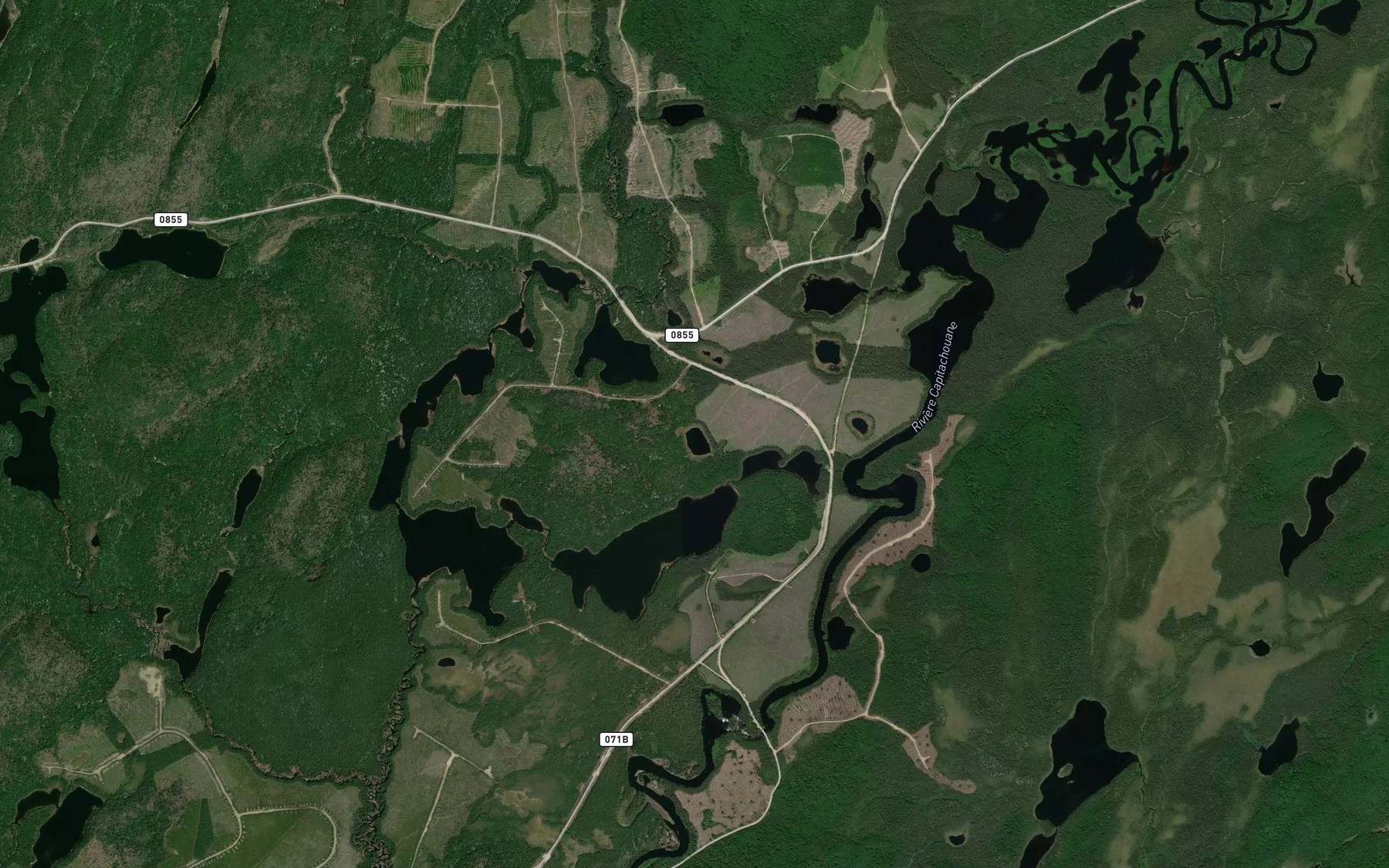 Satellite map of the Lac Sax