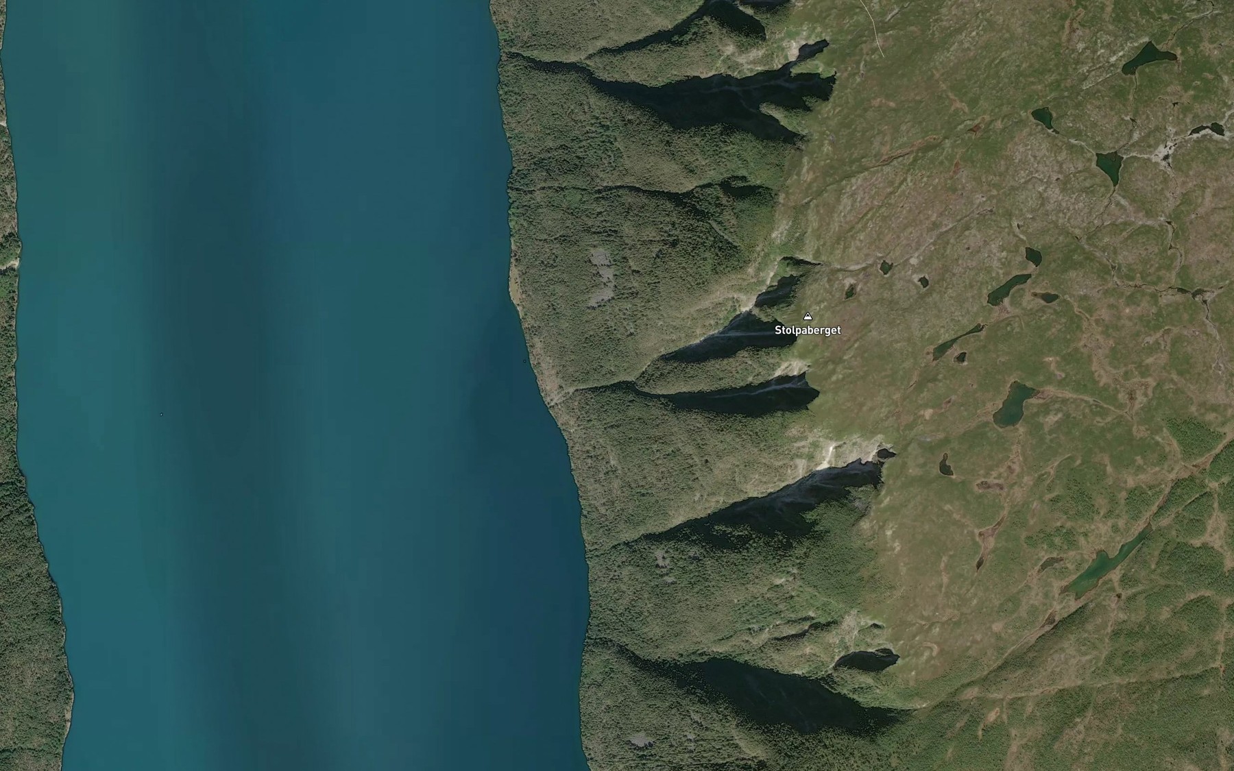 Satellite map of the Kvalagjeli