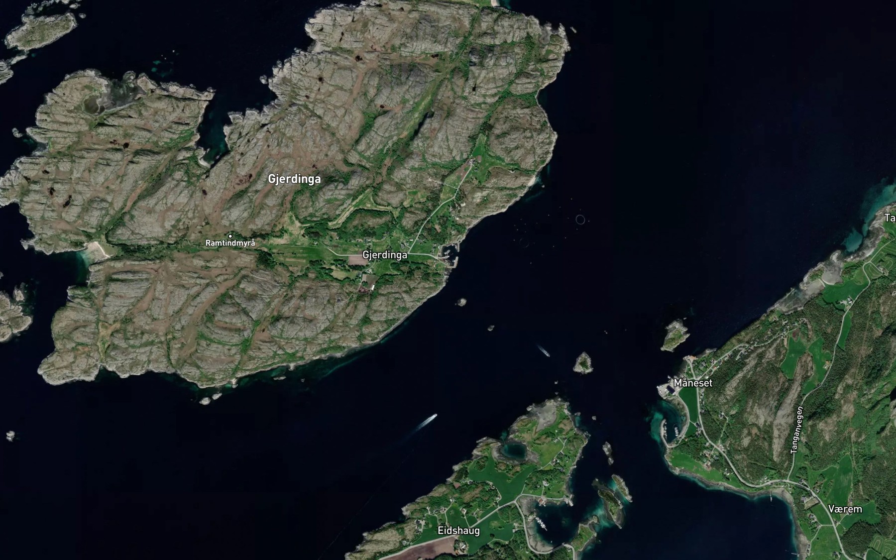 Satellite map of the Stornaustvika