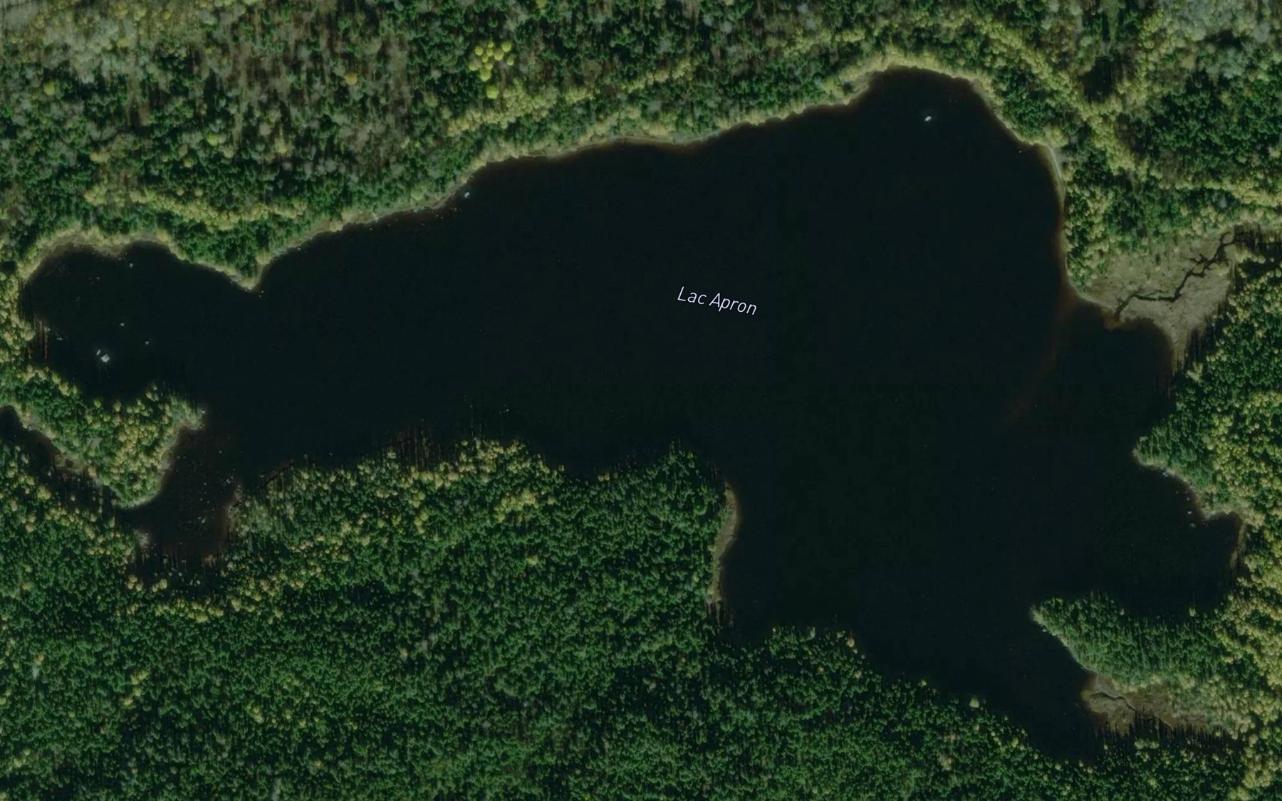 Satellite map of the Lac Apron