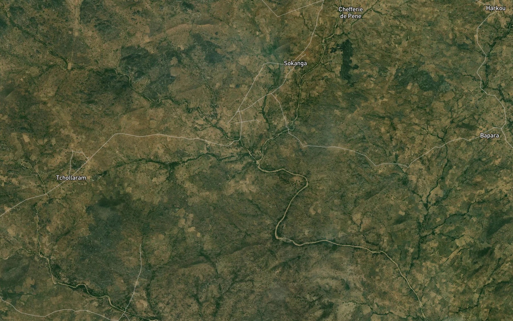 Satellite map of the Mayo Danele