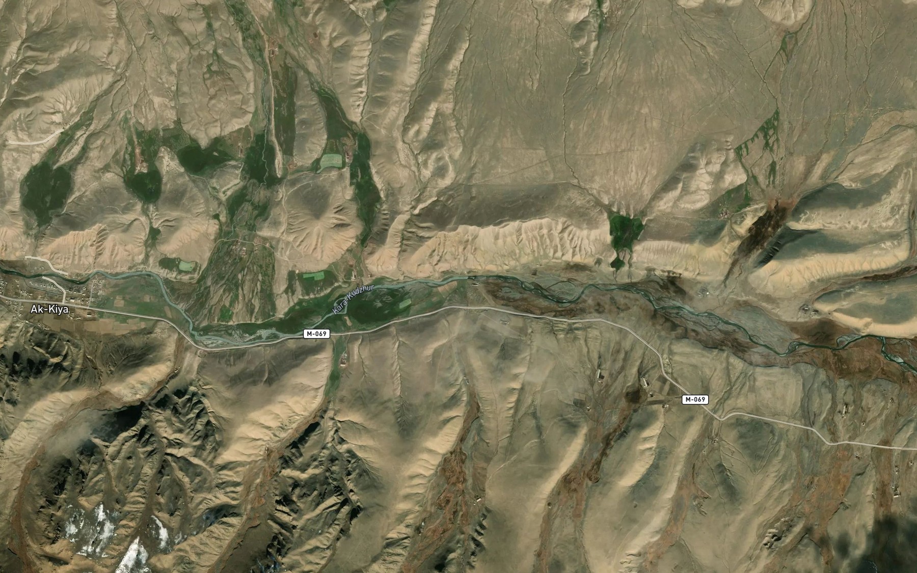Satellite map of the Tyuzashu