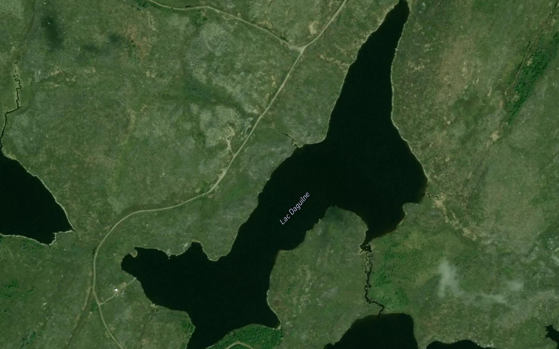 Satellite map of the Lac Daguilne
