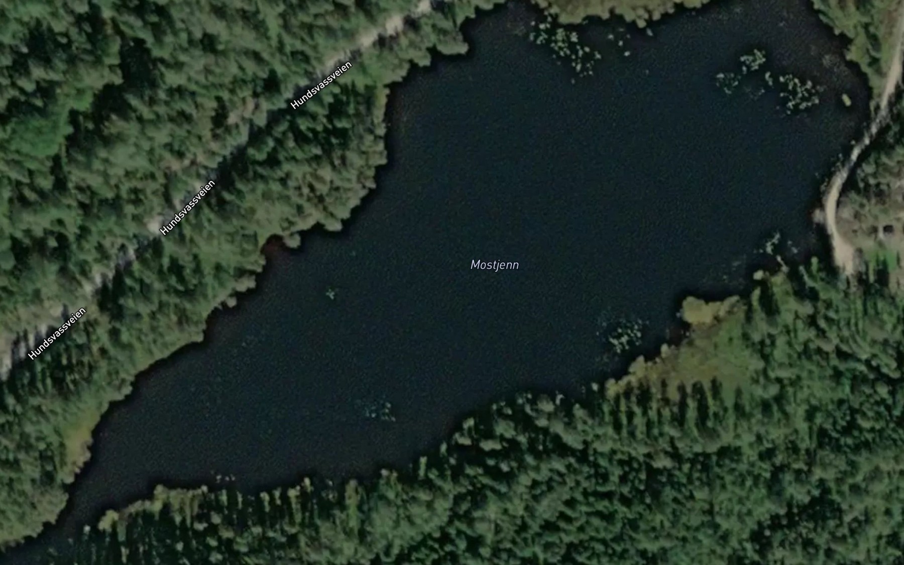 Satellite map of the Mostjern