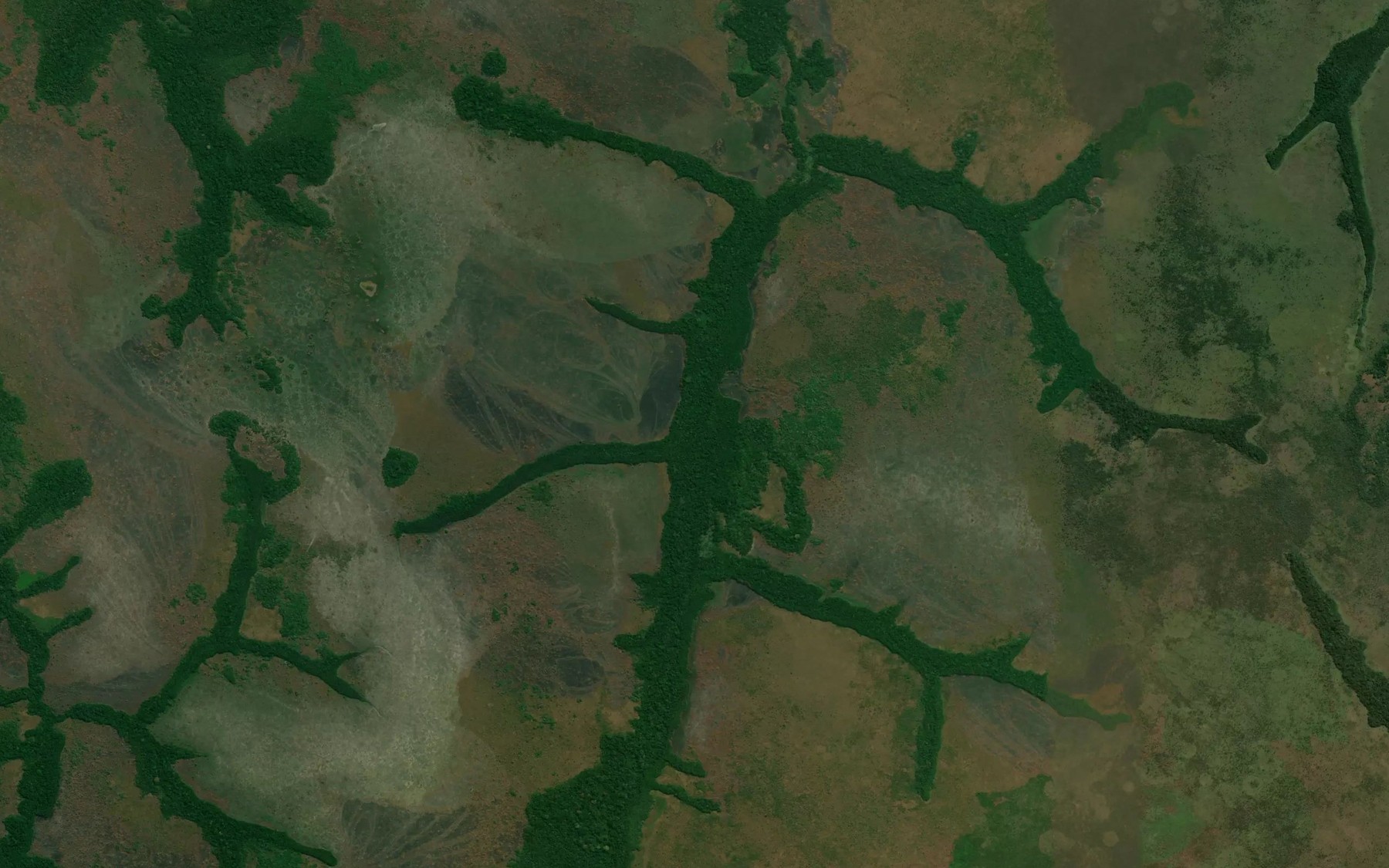 Satellite map of the Tshakola