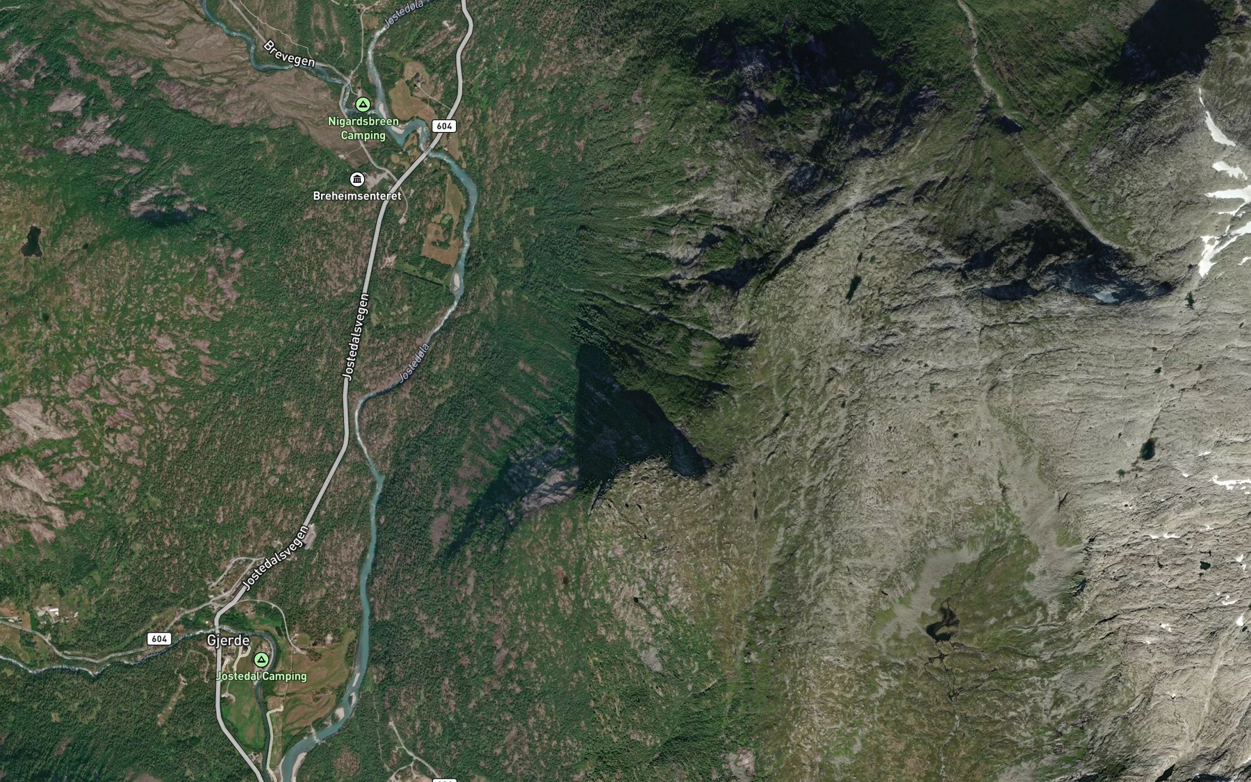 Satellite map of the Oygardsgrovi
