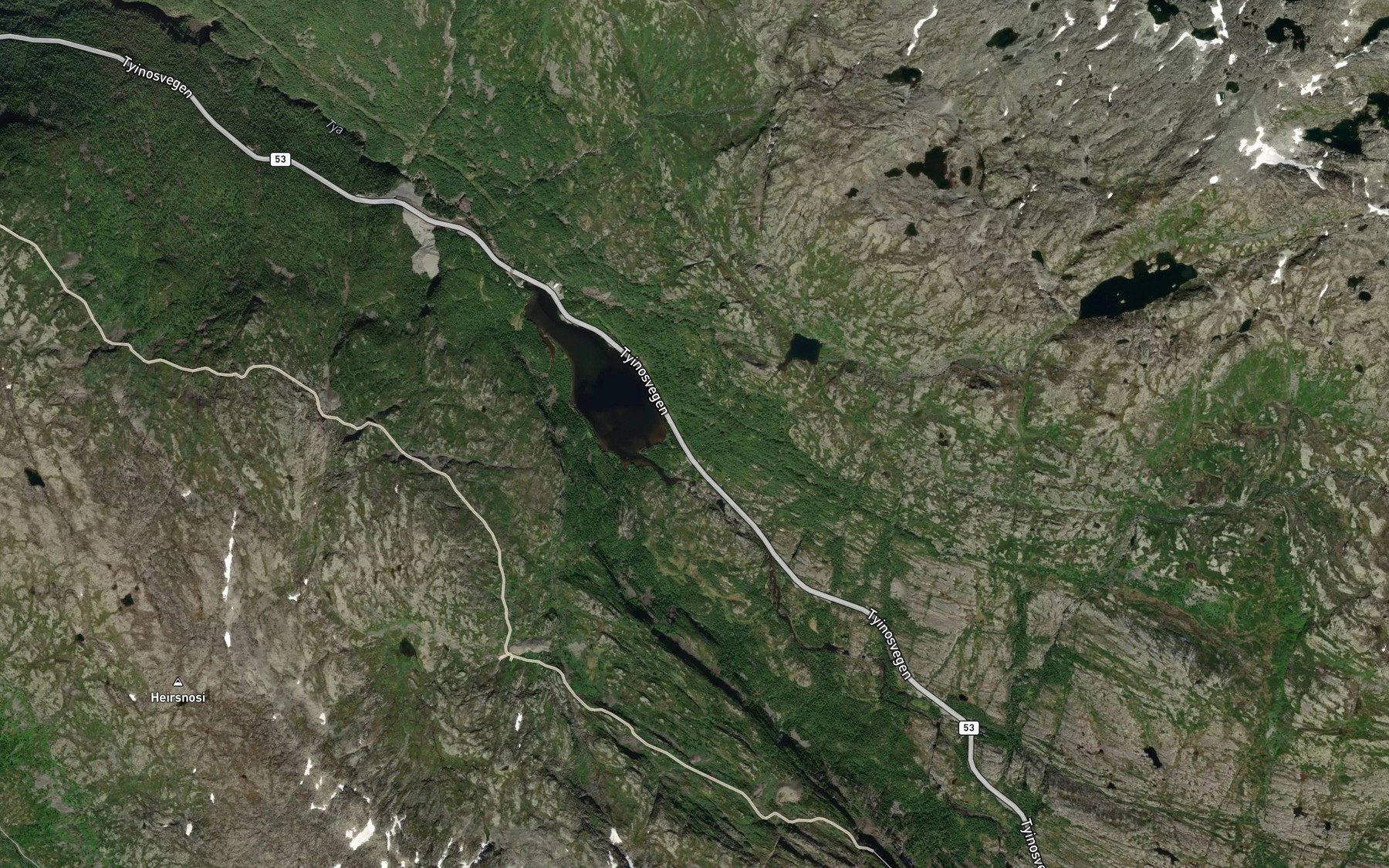 Satellite map of the Kvannetjornbekken