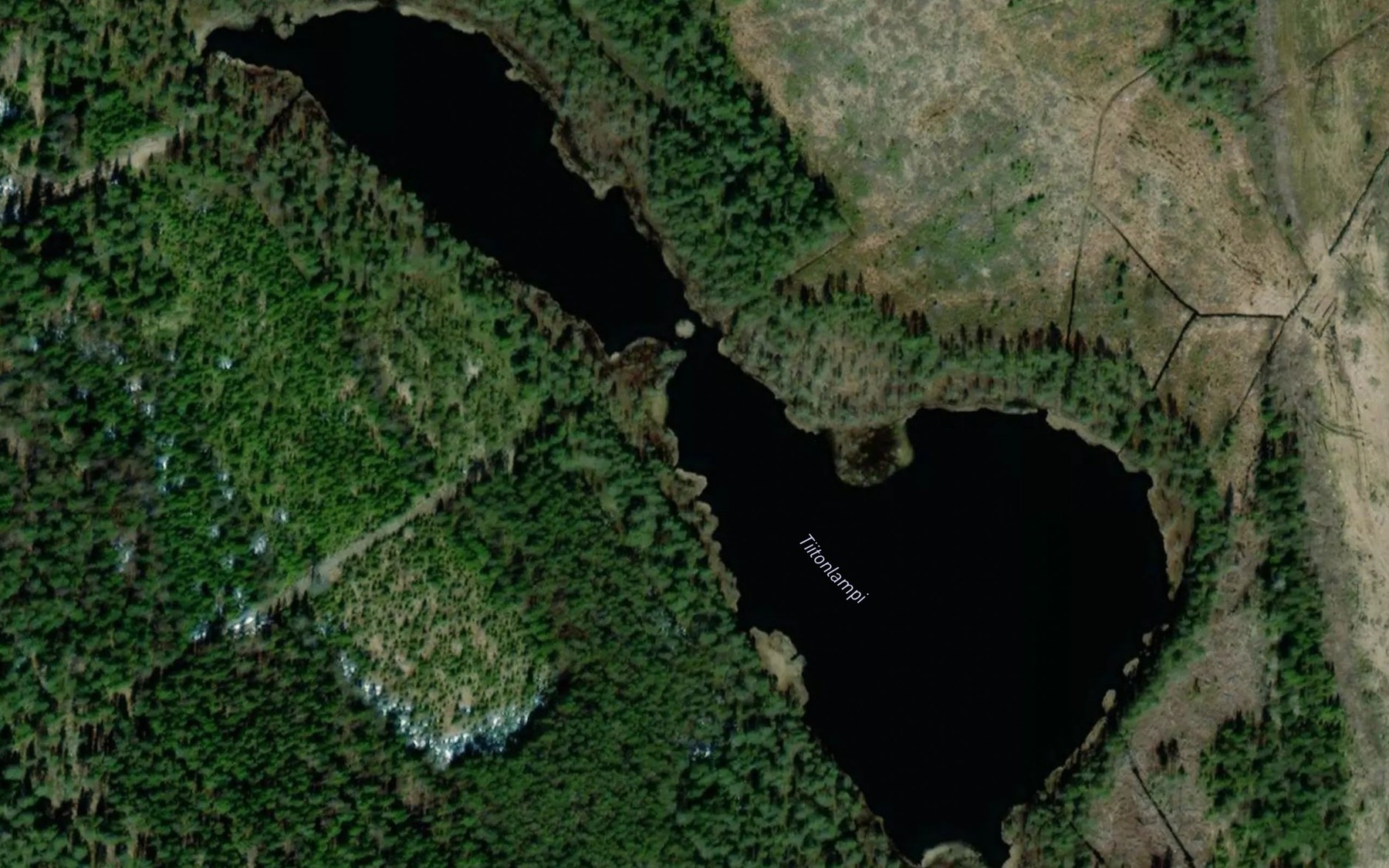 Satellite map of the Tiitonlampi