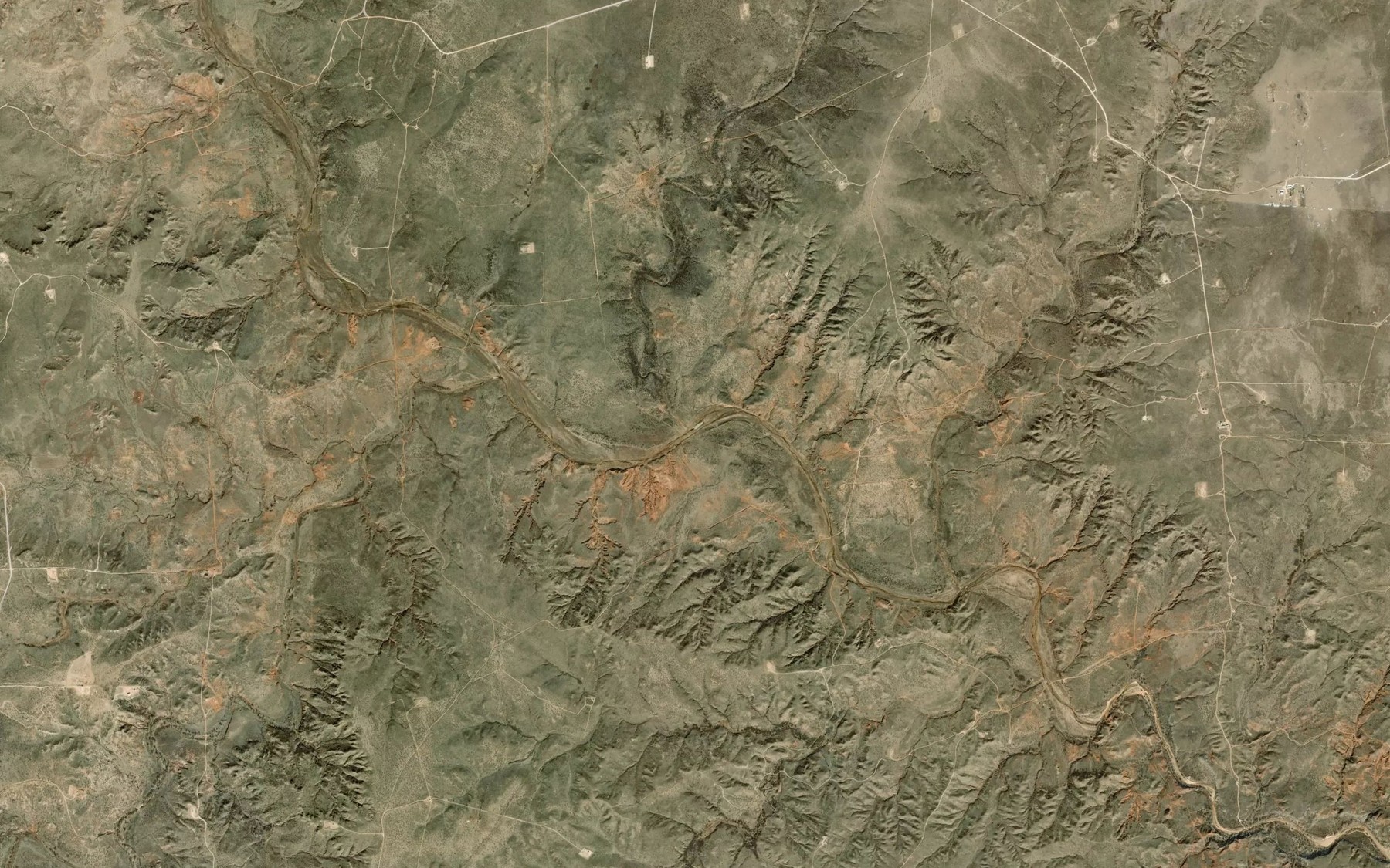 Satellite map of the Sand Creek