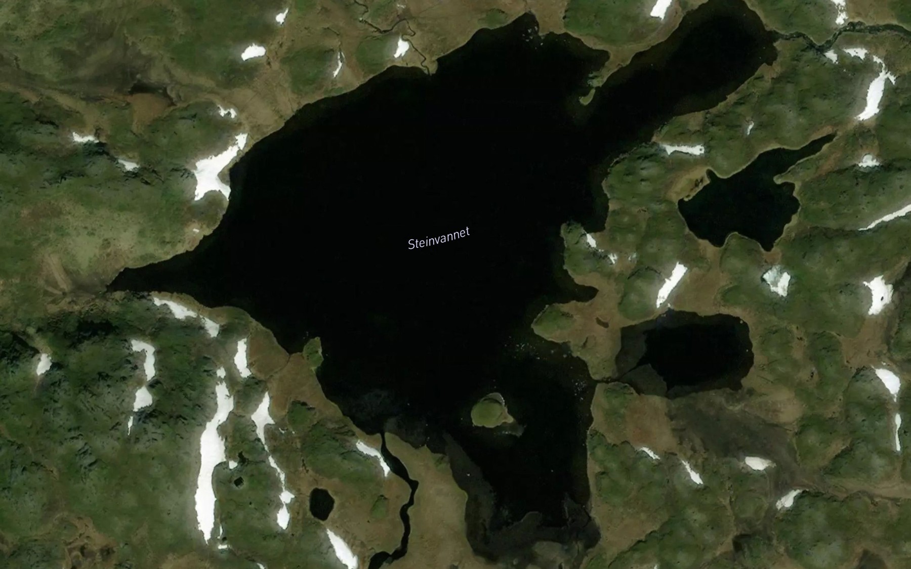 Satellite map of the Steinvatnet