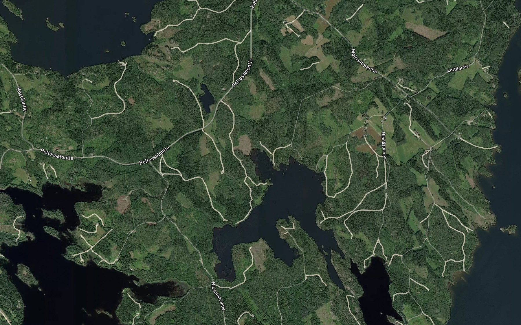 Satellite map of the Moinlahti