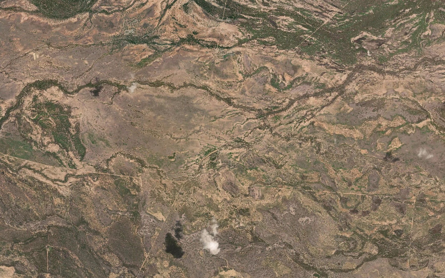 Satellite map of the Shark Hole Lagoon