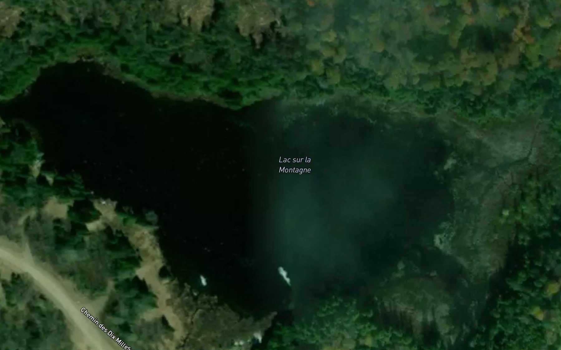 Satellite map of the Lac sur la Montagne