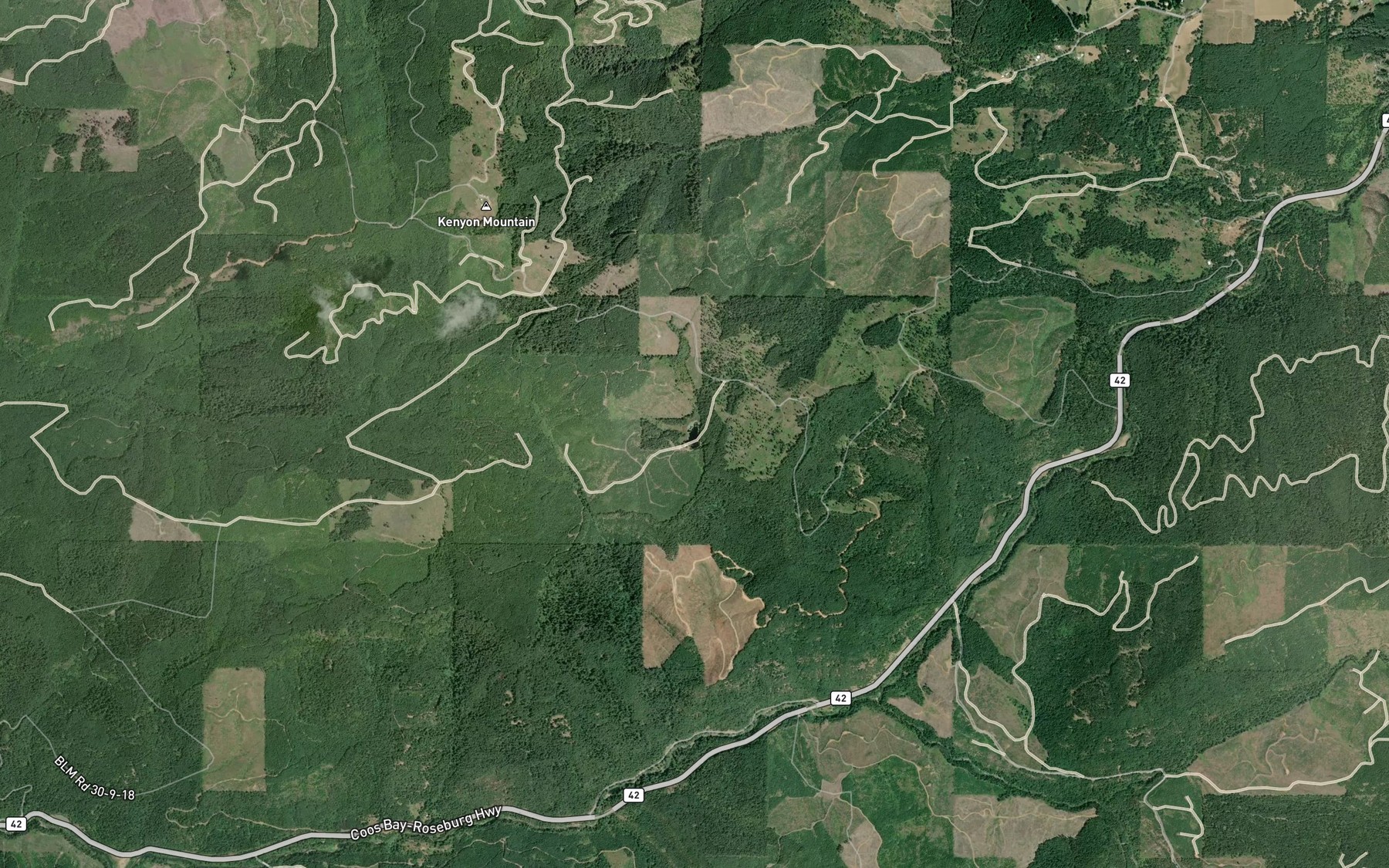 Satellite map of the Fox Pond