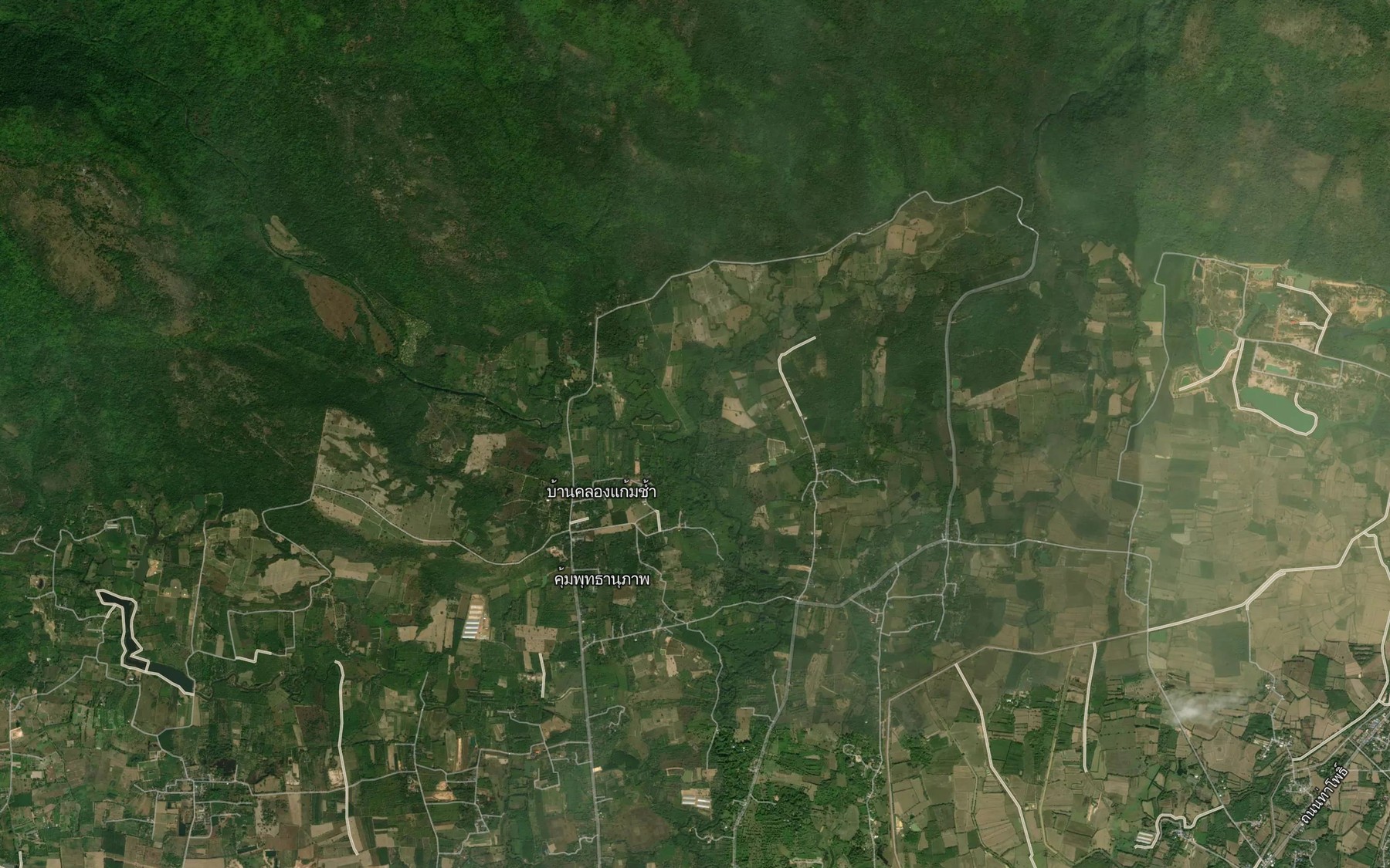 Satellite map of the Khlong Chang Khlan
