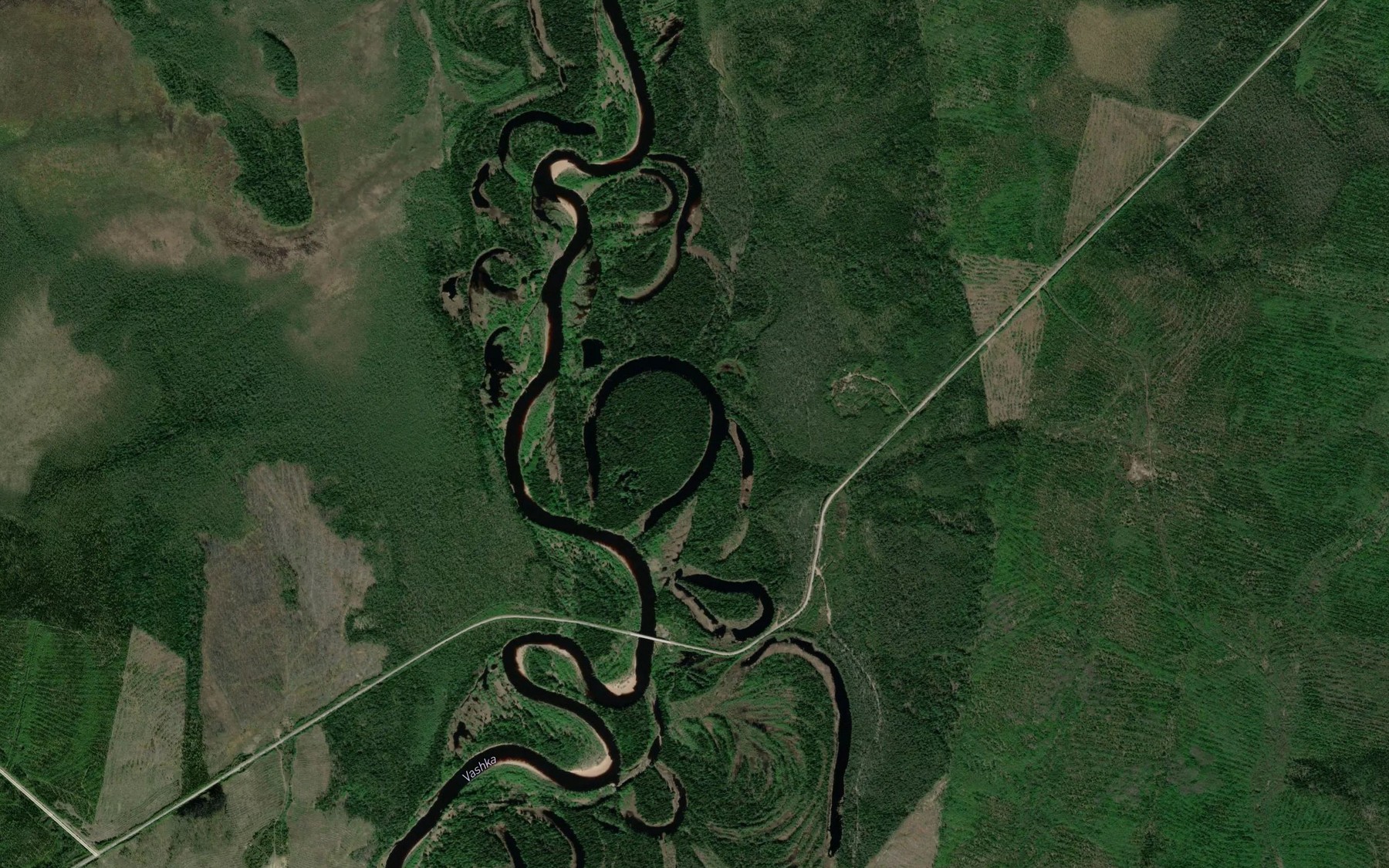 Satellite map of the Ozero Lodlyy