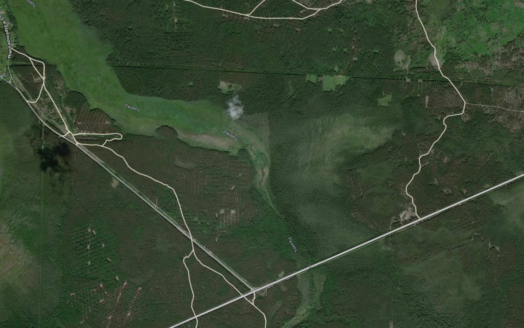 Satellite map of the Rzhavets