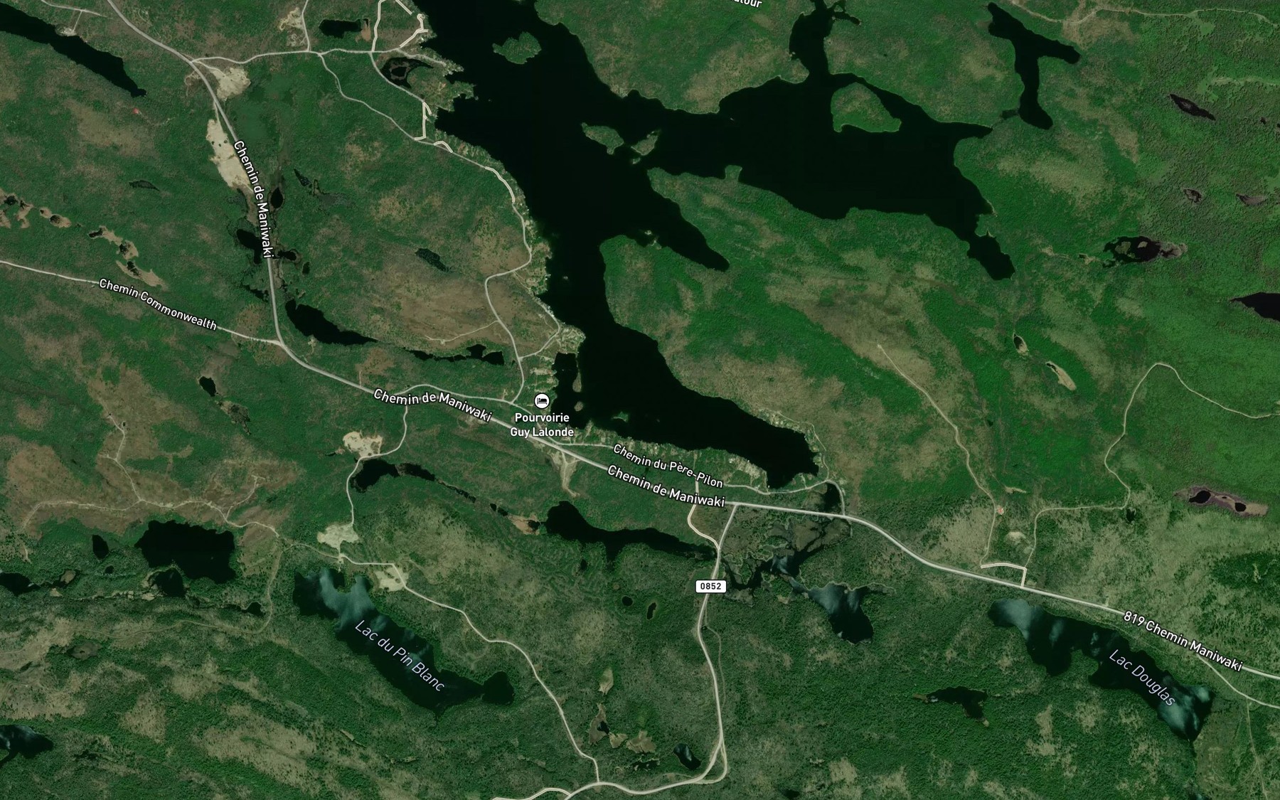 Satellite map of the Baie Jawbone