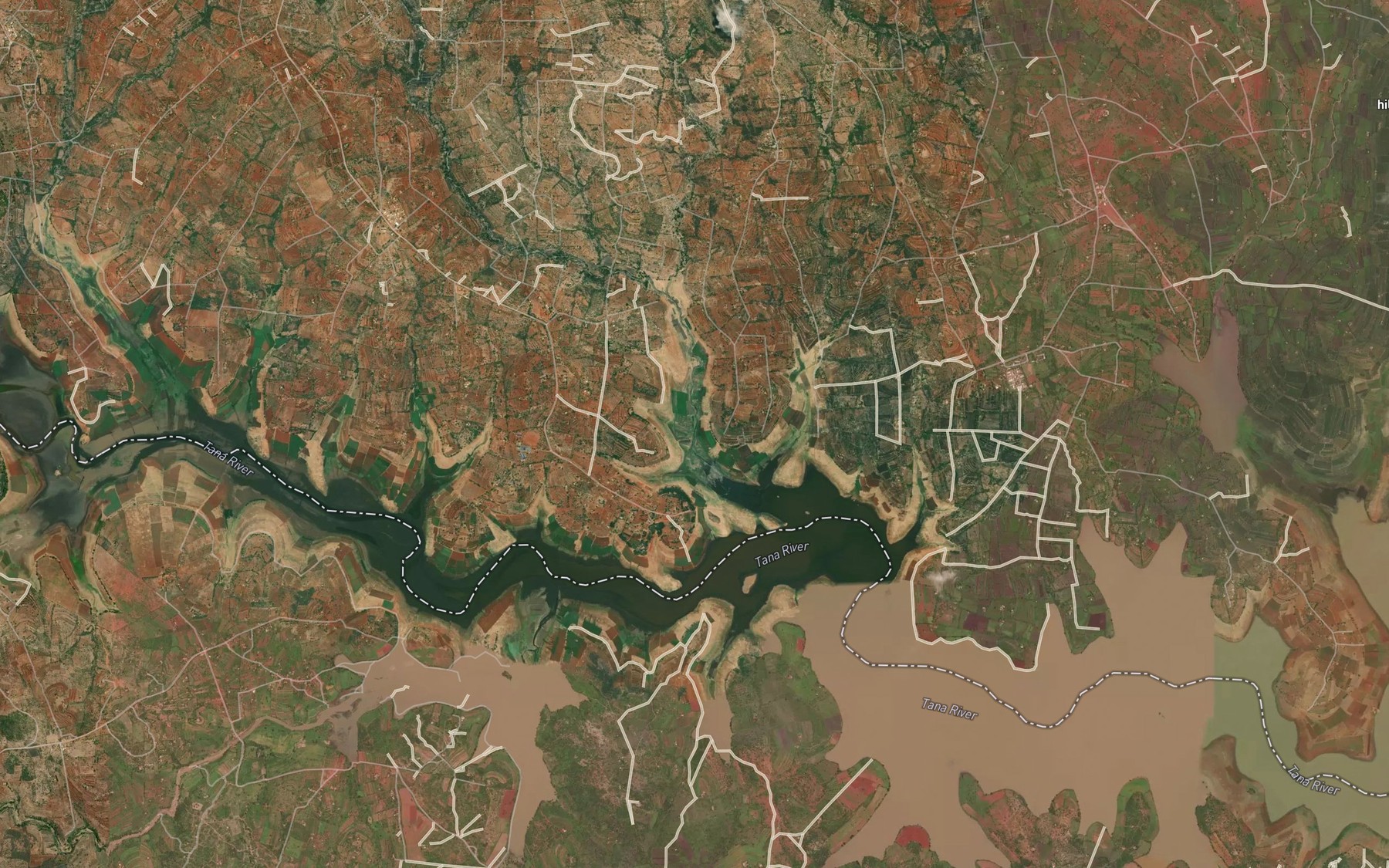 Satellite map of the Rungu