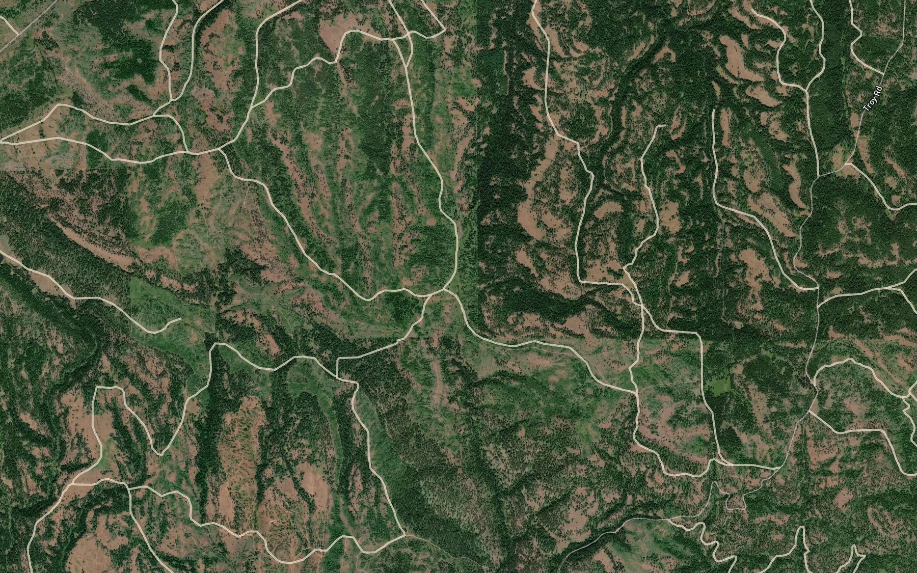 Satellite map of the Tub Spring